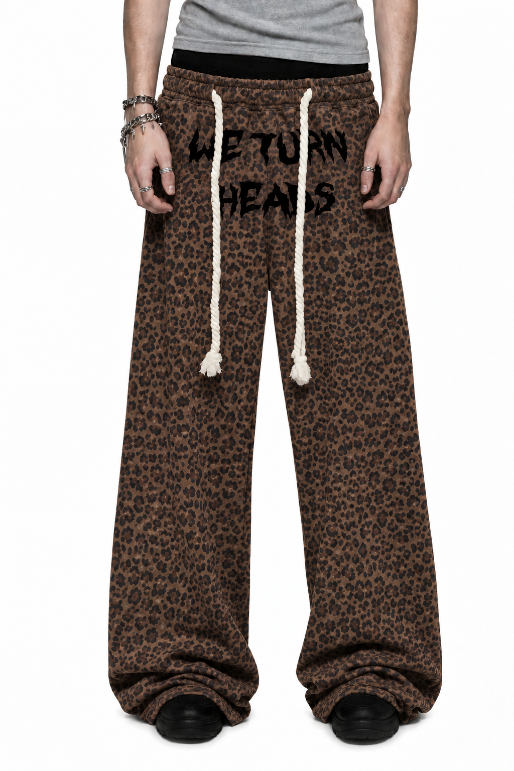 “we turn heads”  sweatpants